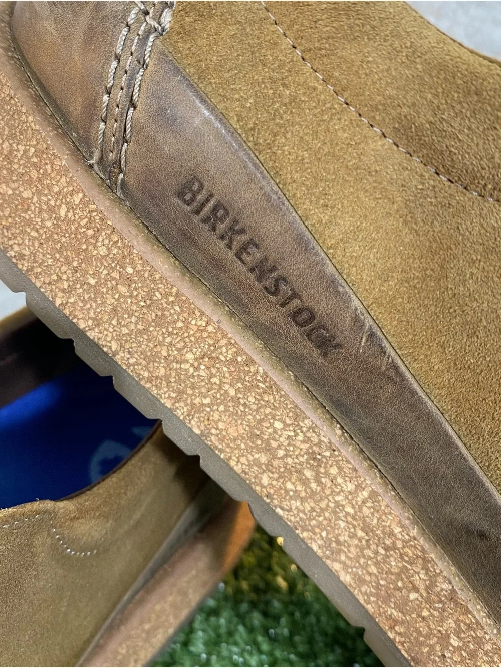 Birkenstock Honnef Low Sneakers Shoes Men's 44 / 11 Brown Tan Suede Cork Comfort